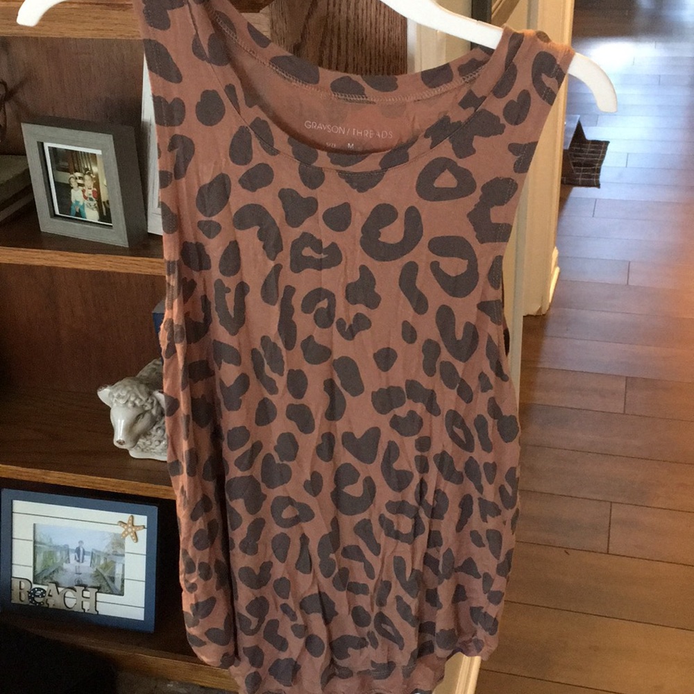 Grayson Threads Leapord print tank top!!